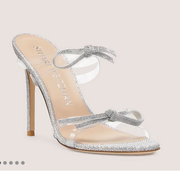 Stuart Weitzman Bow 100 Slides - Picture 1 of 8
